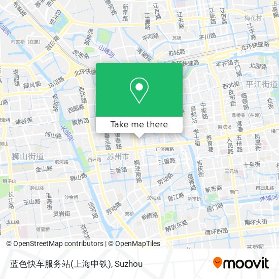 蓝色快车服务站(上海申铁) map