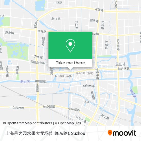 上海果之园水果大卖场(红峰东路) map