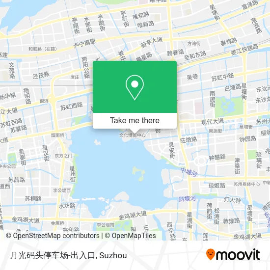 月光码头停车场-出入口 map