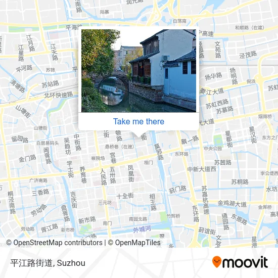 平江路街道 map