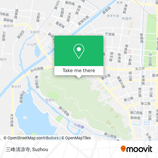 三峰清凉寺 map