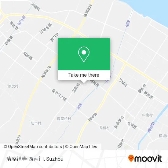 清凉禅寺-西南门 map
