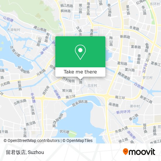 留君饭店 map