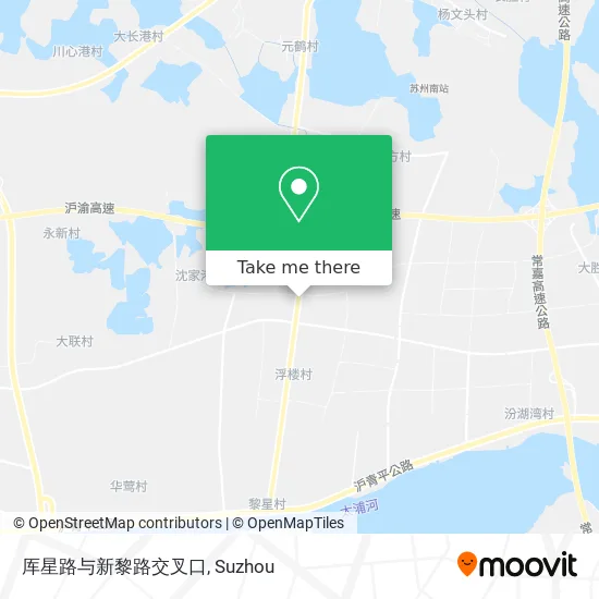 厍星路与新黎路交叉口 map