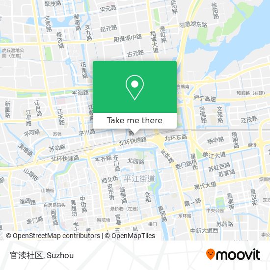 官渎社区 map