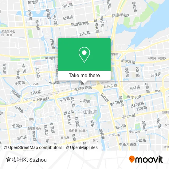 官渎社区 map