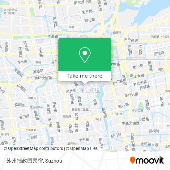 苏州拙政园民宿 map