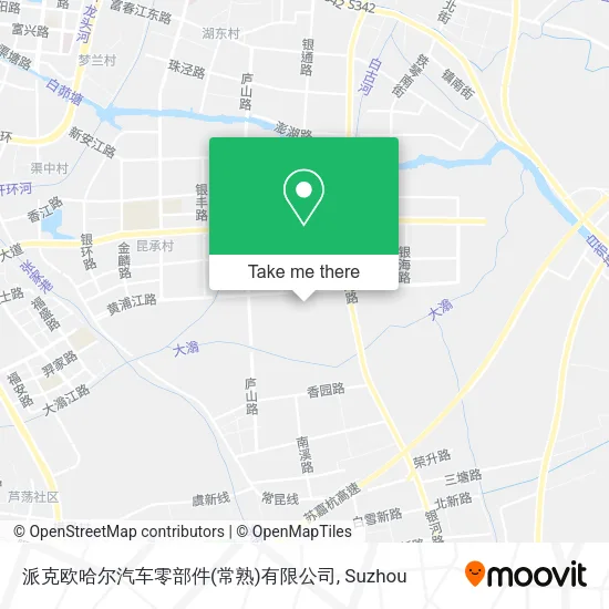 派克欧哈尔汽车零部件(常熟)有限公司 map