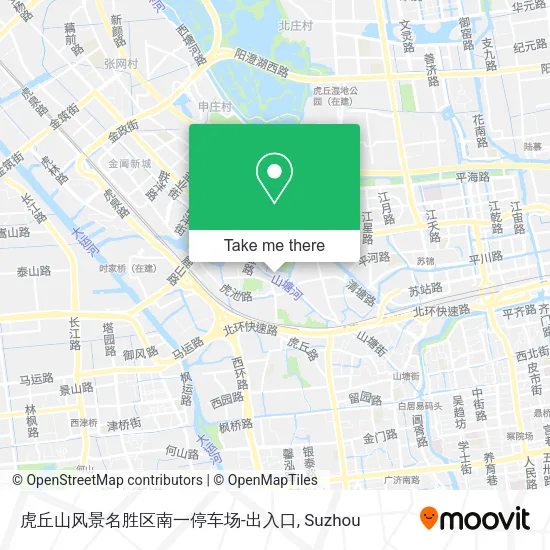 虎丘山风景名胜区南一停车场-出入口 map