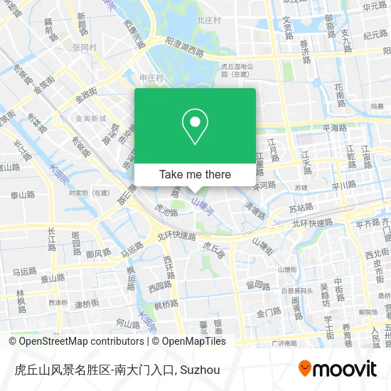 虎丘山风景名胜区-南大门入口 map