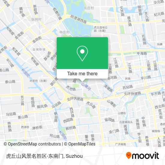 虎丘山风景名胜区-东南门 map