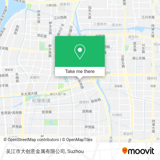 吴江市大创意金属有限公司 map