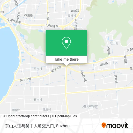东山大道与吴中大道交叉口 map