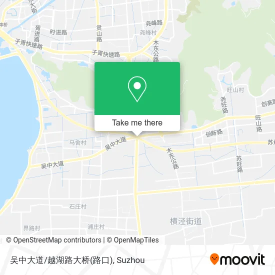 吴中大道/越湖路大桥(路口) map