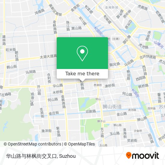 华山路与林枫街交叉口 map
