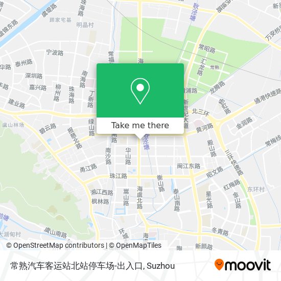 常熟汽车客运站北站停车场-出入口 map