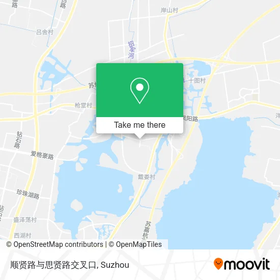 顺贤路与思贤路交叉口 map