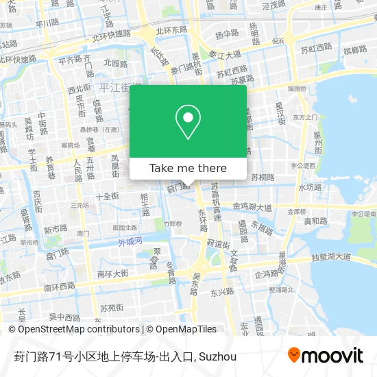 葑门路71号小区地上停车场-出入口 map