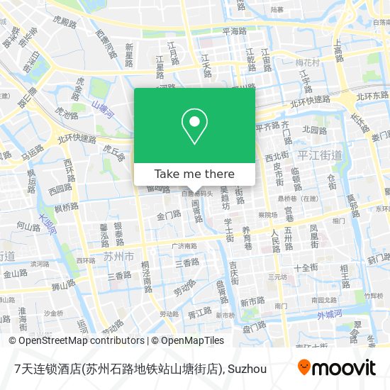 7天连锁酒店(苏州石路地铁站山塘街店) map