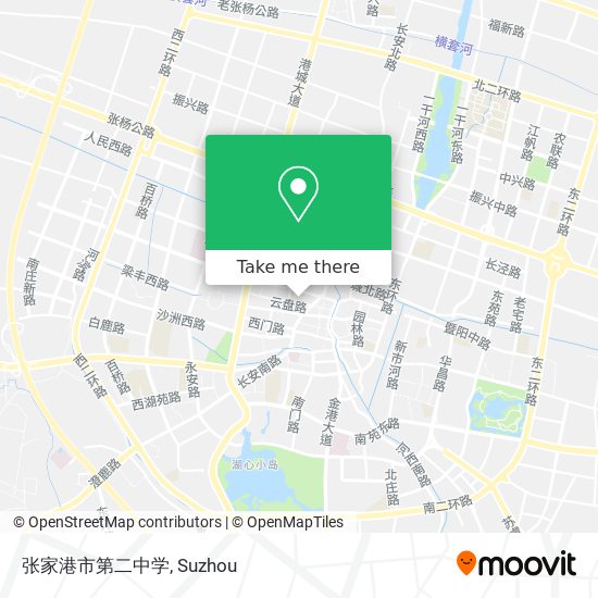 张家港市第二中学 map