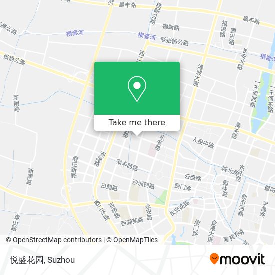 悦盛花园 map