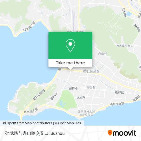 孙武路与舟山路交叉口 map