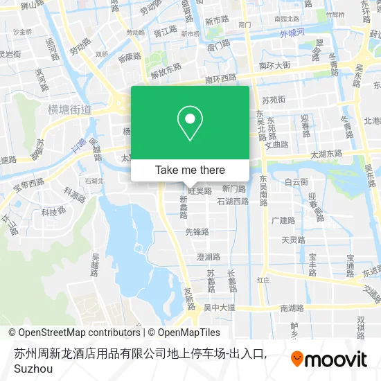 苏州周新龙酒店用品有限公司地上停车场-出入口 map