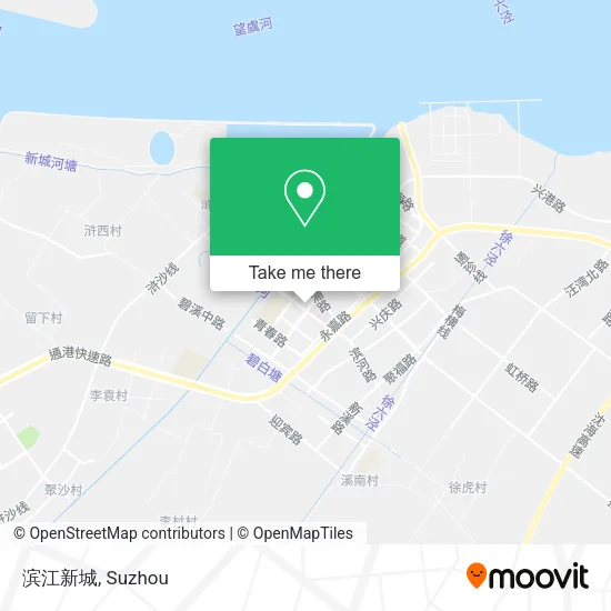 滨江新城 map