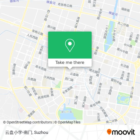 云盘小学-南门 map