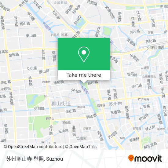 苏州寒山寺-壁照 map