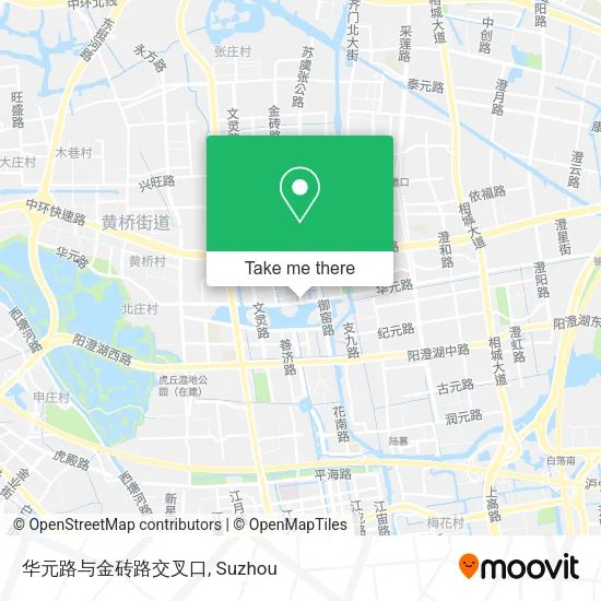 华元路与金砖路交叉口 map