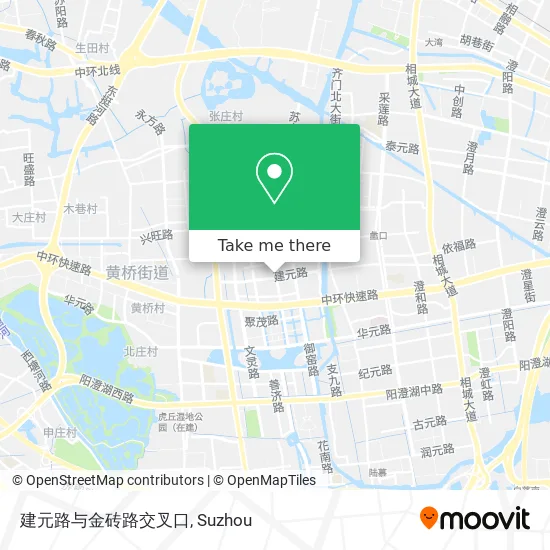 建元路与金砖路交叉口 map