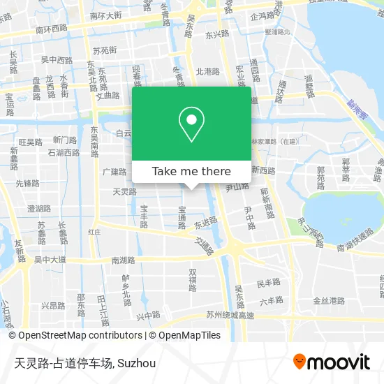 天灵路-占道停车场 map