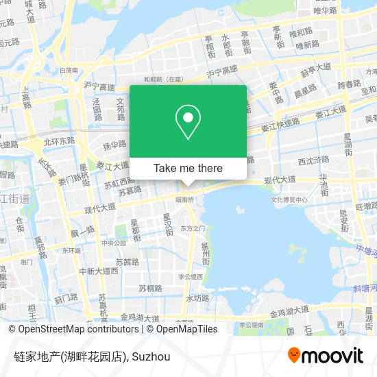 链家地产(湖畔花园店) map