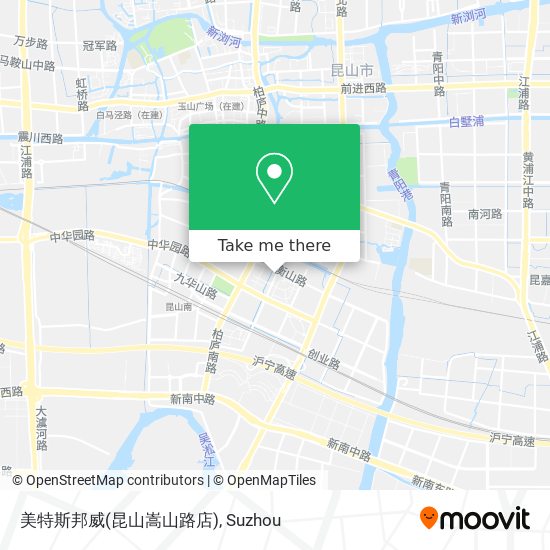 美特斯邦威(昆山嵩山路店) map