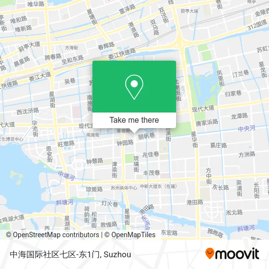 中海国际社区七区-东1门 map