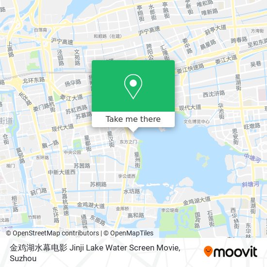 金鸡湖水幕电影 Jinji Lake Water Screen Movie map