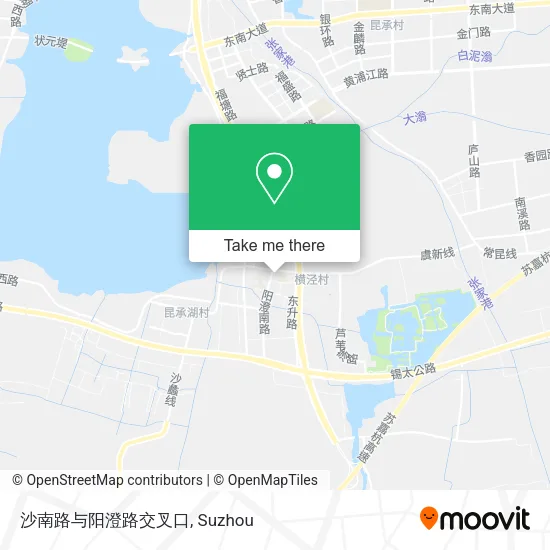沙南路与阳澄路交叉口 map