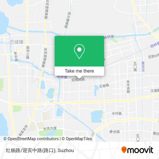 红杨路/迎宾中路(路口) map