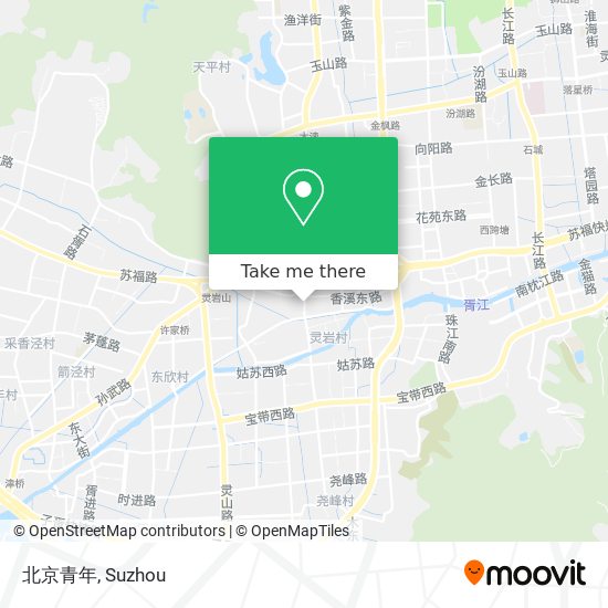 北京青年 map