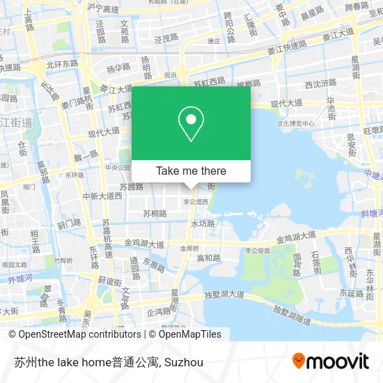 苏州the lake home普通公寓 map