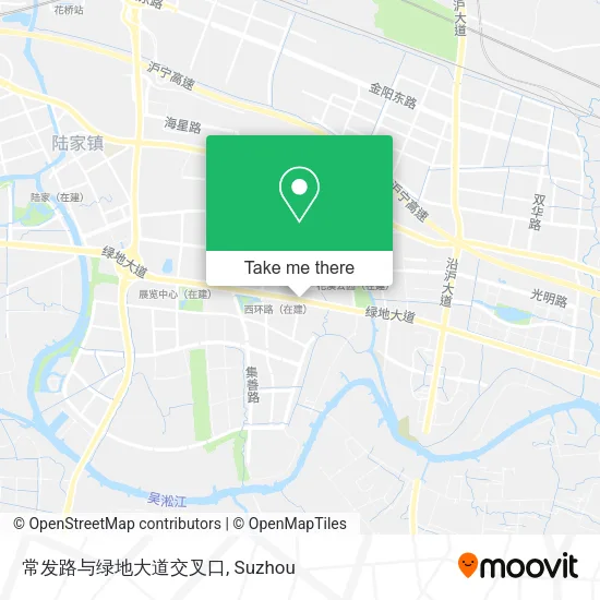 常发路与绿地大道交叉口 map
