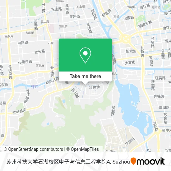 苏州科技大学石湖校区电子与信息工程学院A map