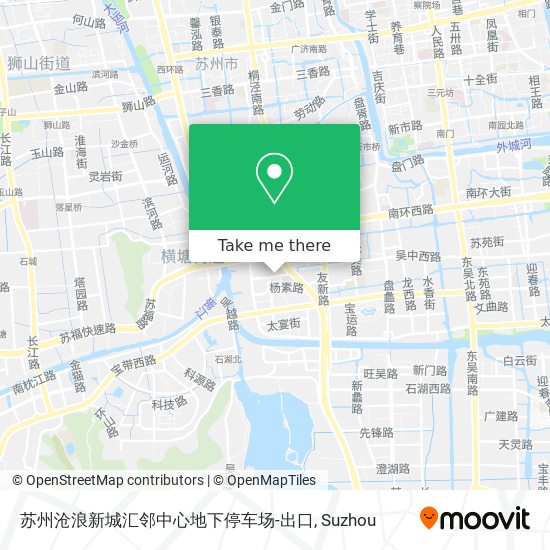苏州沧浪新城汇邻中心地下停车场-出口 map