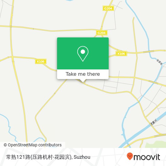 常熟121路(压路机村-花园滨) map