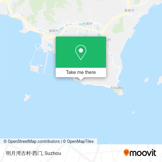 明月湾古村-西门 map