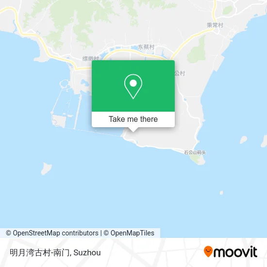明月湾古村-南门 map