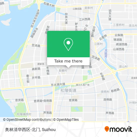 奥林清华西区-北门 map