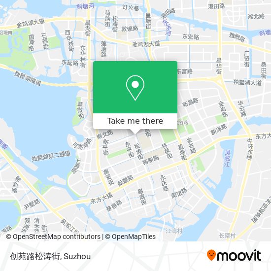 创苑路松涛街 map
