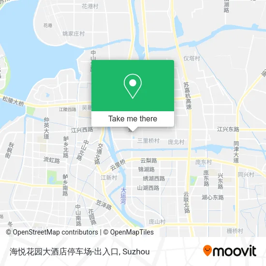 海悦花园大酒店停车场-出入口 map